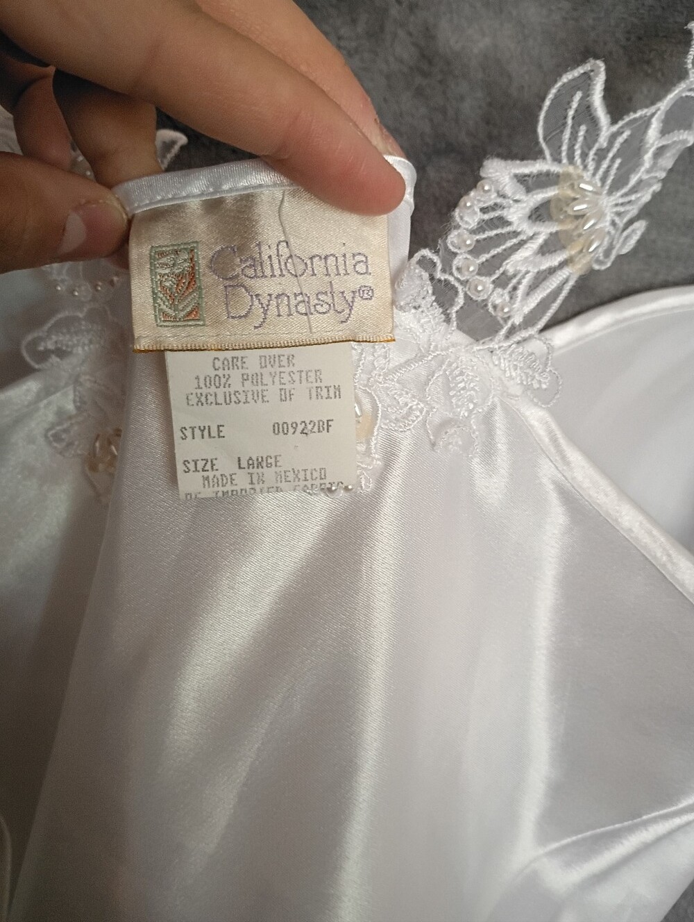 Vintage California Dynasty Lingerie Nightgown - Picture 3 of 4